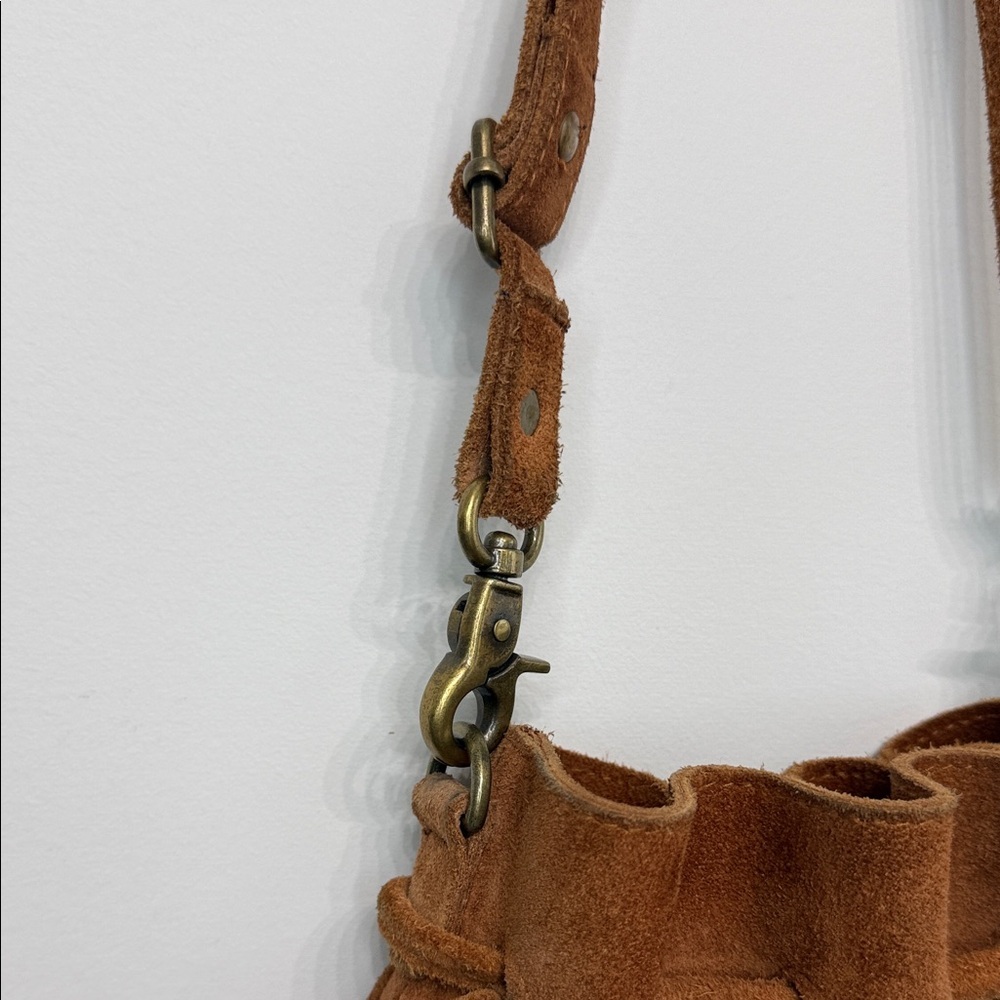 Free People Women’s Billie Suede  Leather Crossbody Purse - Picture 10 of 12